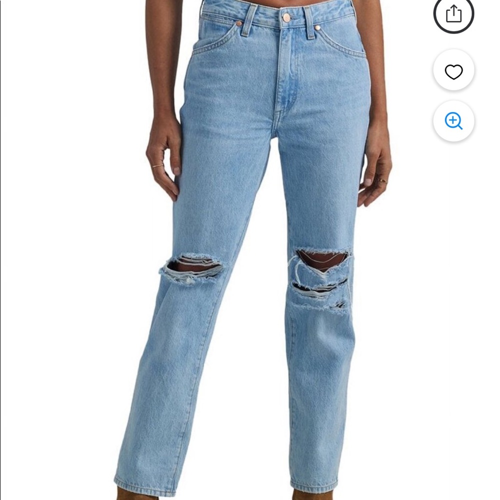 Wrangler high rise straight jeans